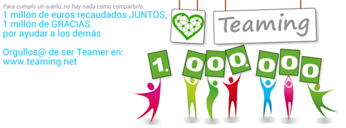Portada Facebook. 1.000.000 de euros, 1.000.000 de gracias
